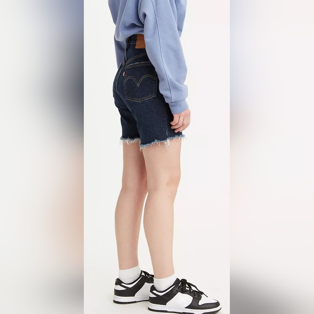 Levi's 501® Original High Rise Mid-Thigh Womens Shorts Size 24 = 0 - 00 NWT - Picture 3 of 16